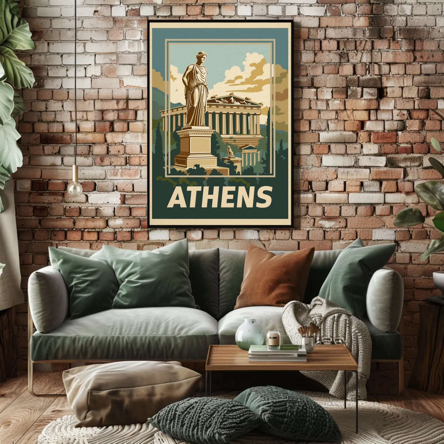 Athens Vintage Travel Poster