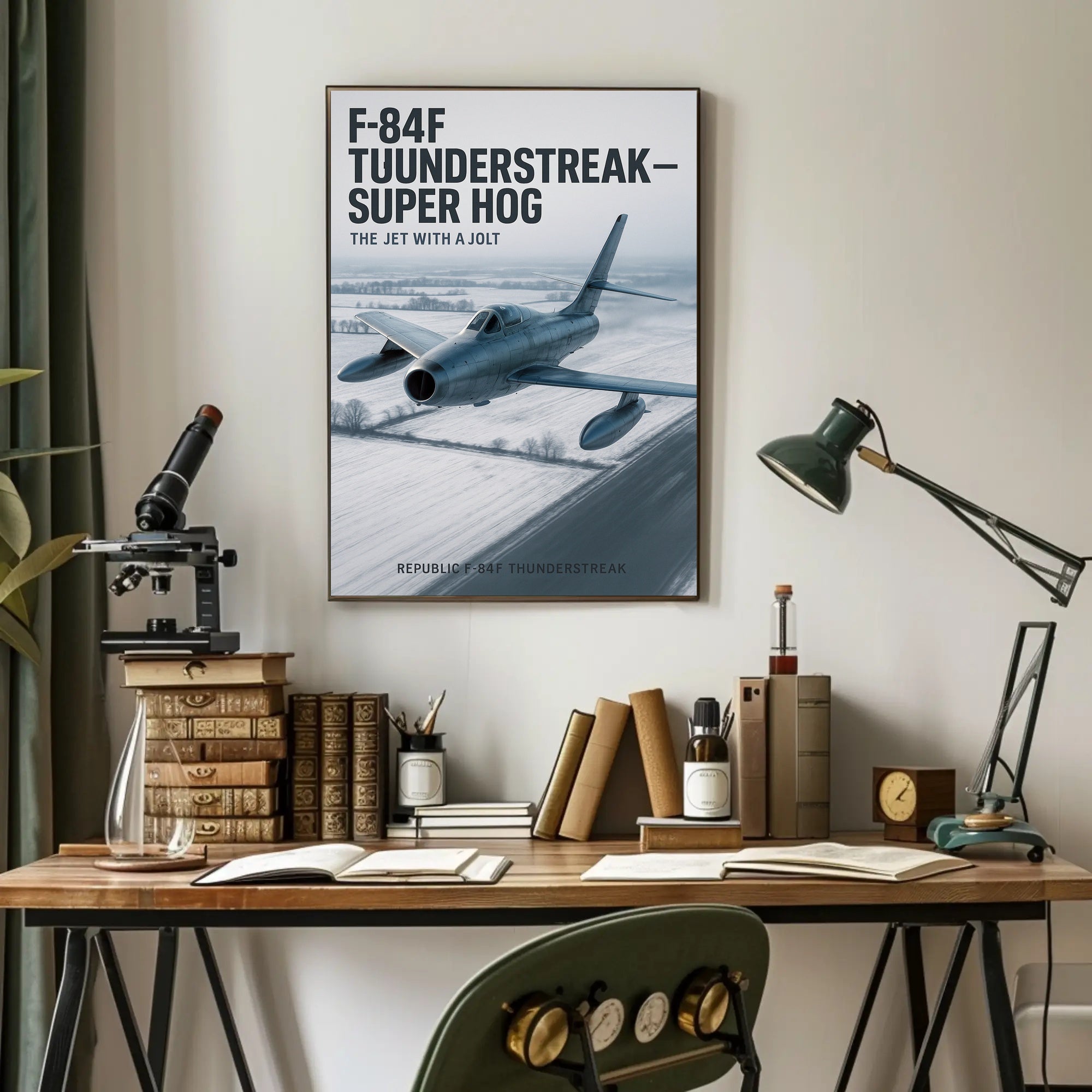 F-84F Thunderstreak The Jet with a Jolt Poster PosterGoat