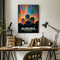 Aurora Colorado Scenic Travel Photography Realism Poster