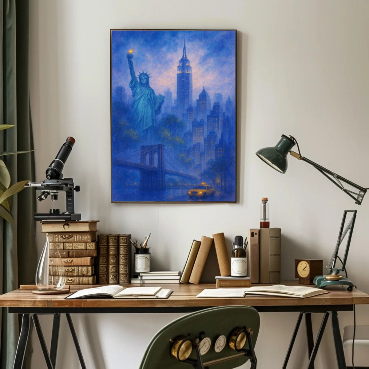 Iconic New York City Skyline Poster Classic Wall Art