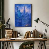 Iconic New York City Skyline Poster Classic Wall Art