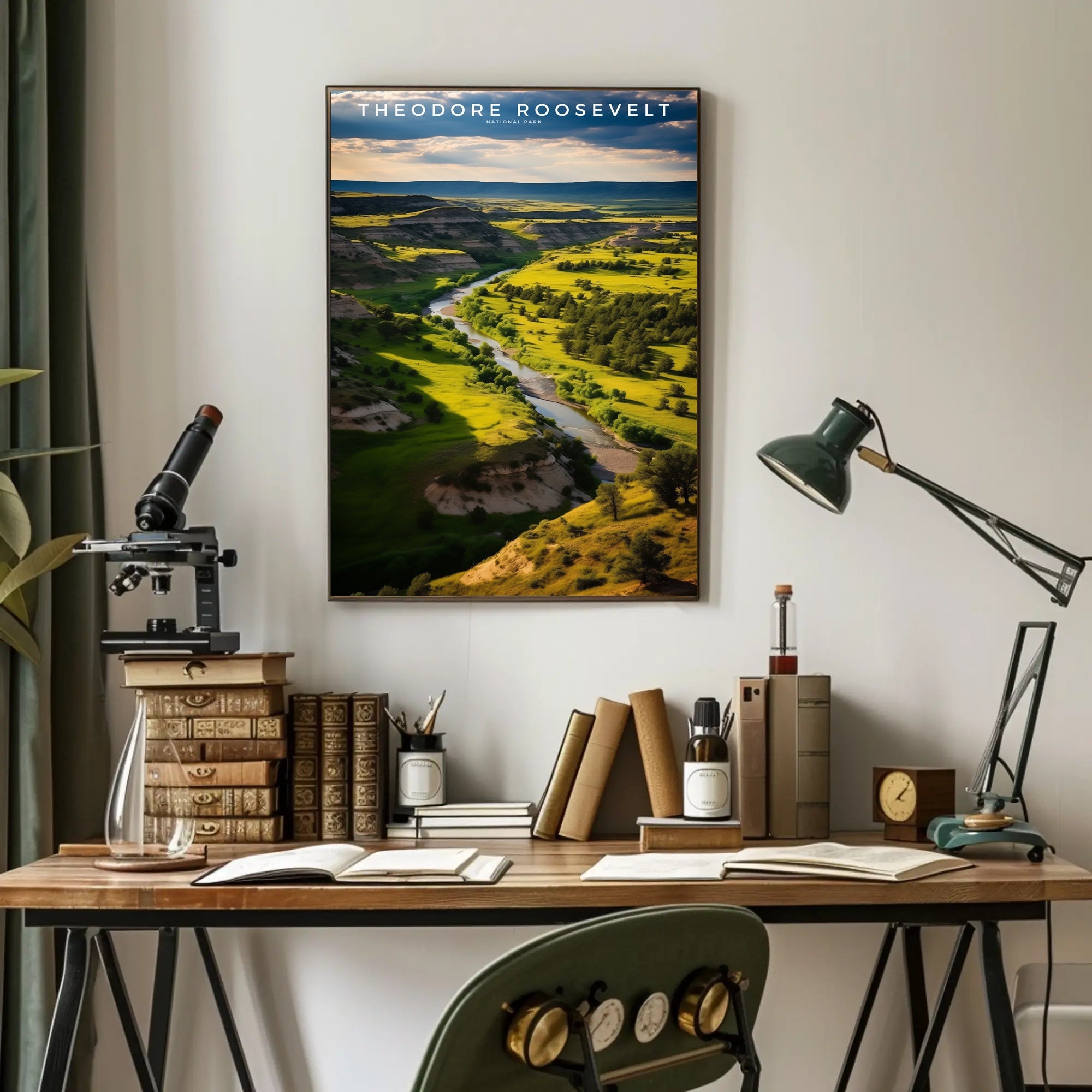 Theodore Roosevelt National Park Scenic View Poster