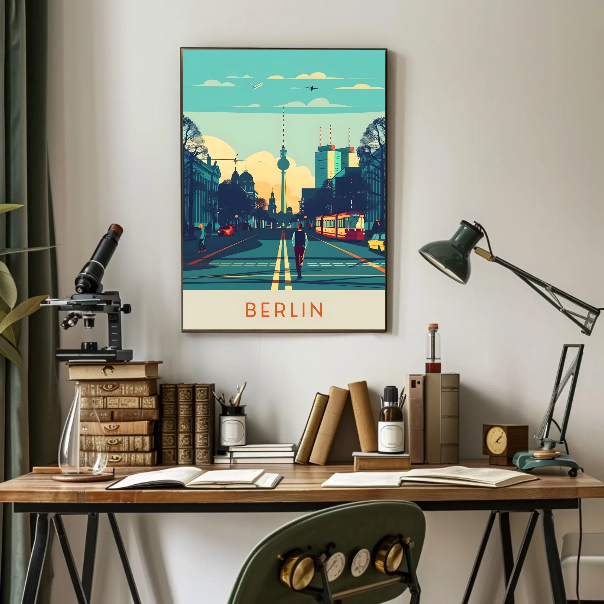 Vibrant Berlin Cityscape Poster