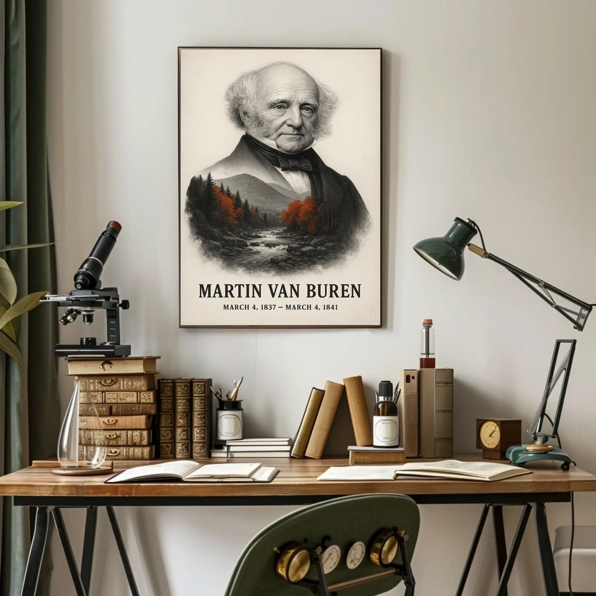 Martin Van Buren 8th President of the United States Reflections Poster