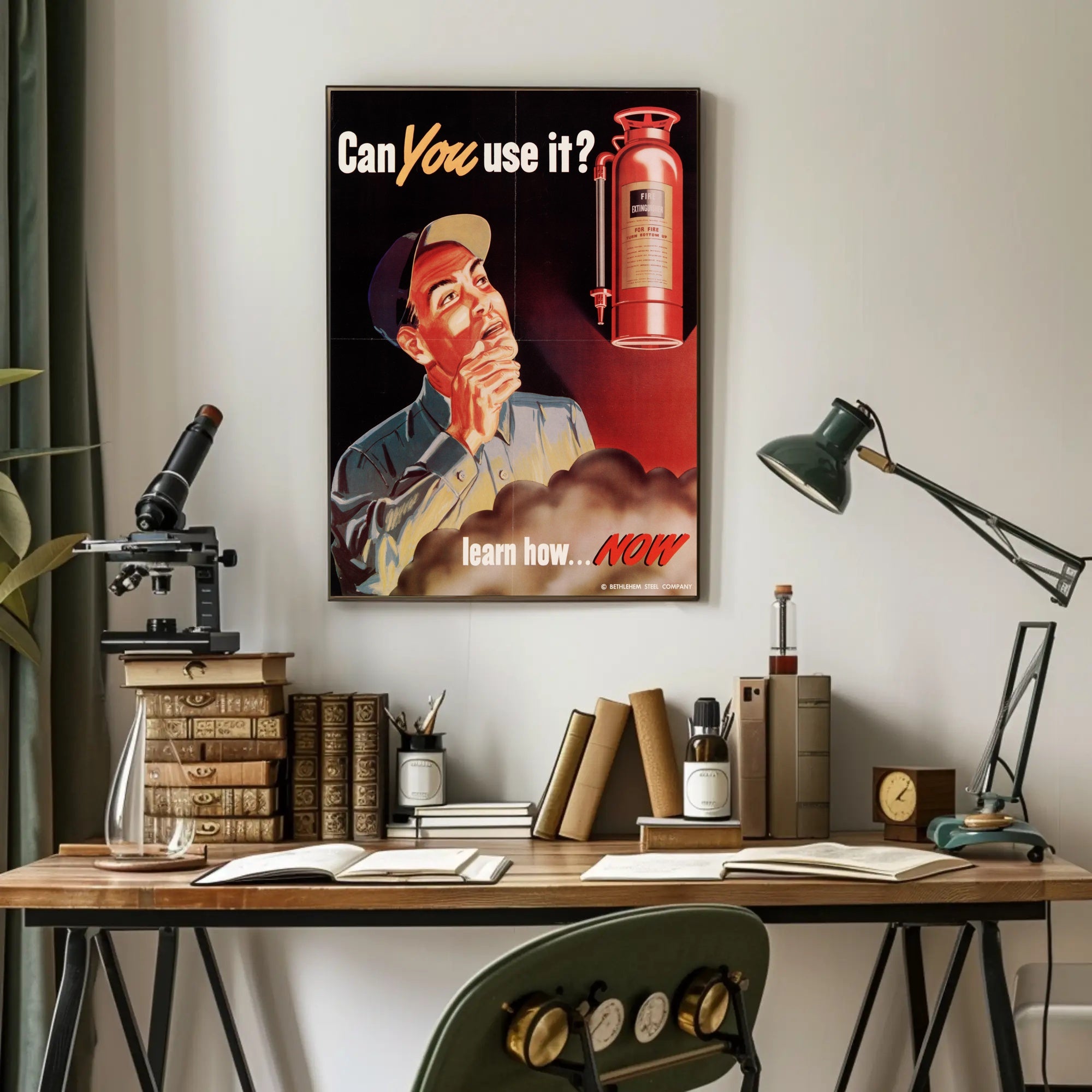 Fire Extinguisher Training Awareness Poster PosterGoat