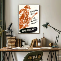 Vintage He’s a Fighting Fool WWII Poster