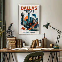 Dallas, Texas A Modern Skyline Poster