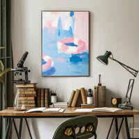Abstract Summer Poster Pastel Wall Art Print