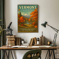 Discover Vermonts Seasons Poster
