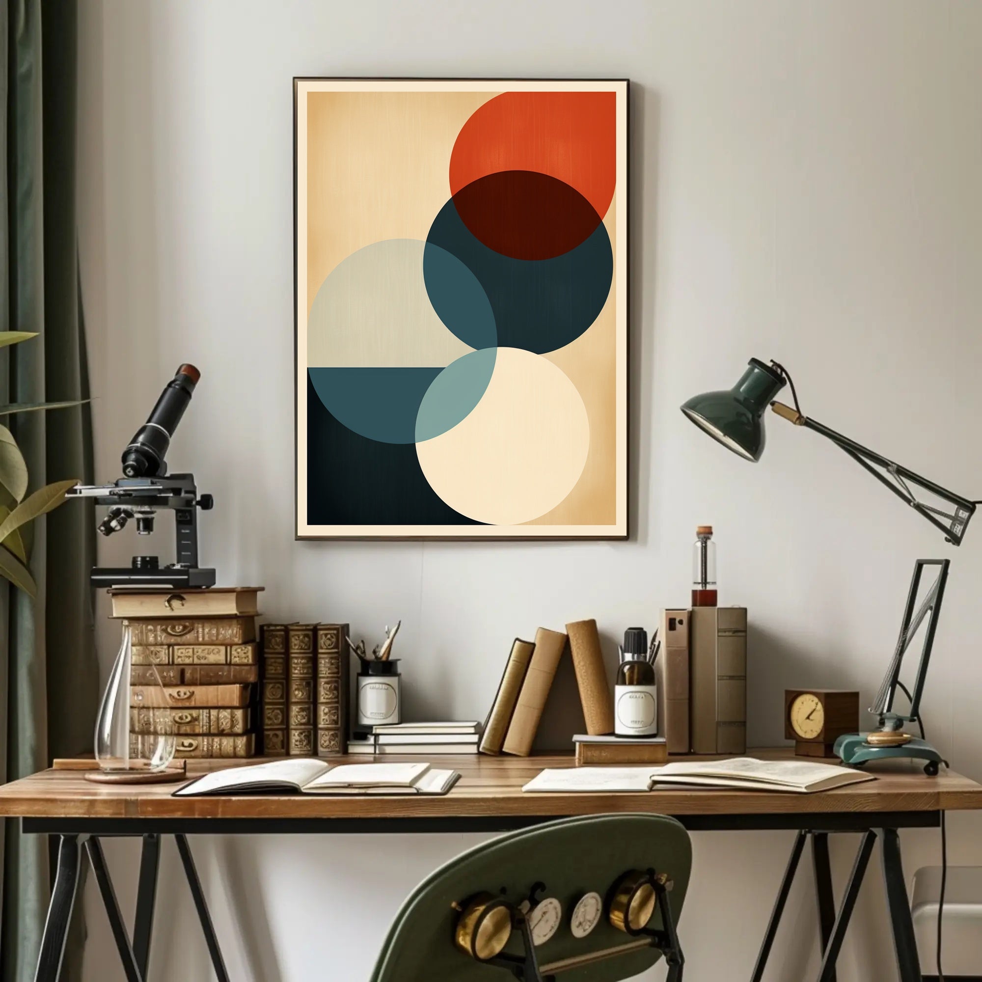 Abstract Geometric Harmony Abstract Poster