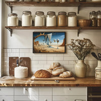 Surreal Desert Dreamscape Art Poster