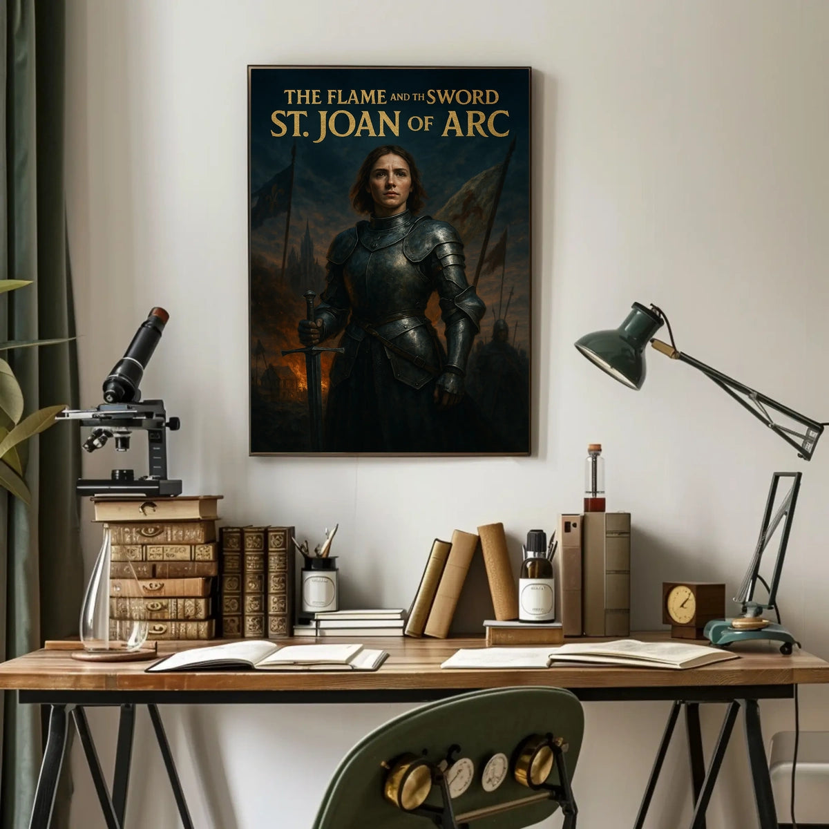 The Flame and the Sword St. Joan of Arc Poster