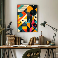 Modern Abstract Geometric Art Print - Abstract or Artistic Poster