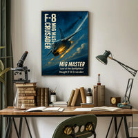MiG MASTER Vought F-8 Crusader Poster