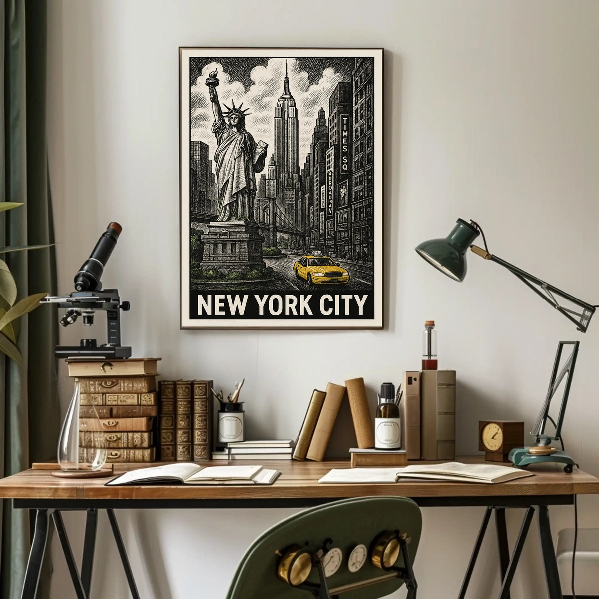 Iconic New York City Poster For Urban Decor Enthusiasts
