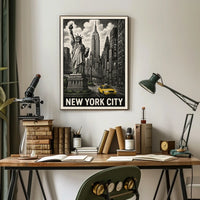 Iconic New York City Poster For Urban Decor Enthusiasts