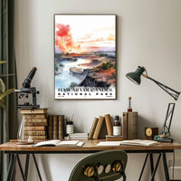 Hawai‘i Volcanoes Watercolor Wall Art Poster