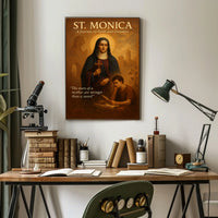 St. Monica A Journey of Faith and Devotion Poster