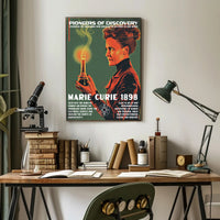Marie Curie Scientific Achievements Inspirational Poster