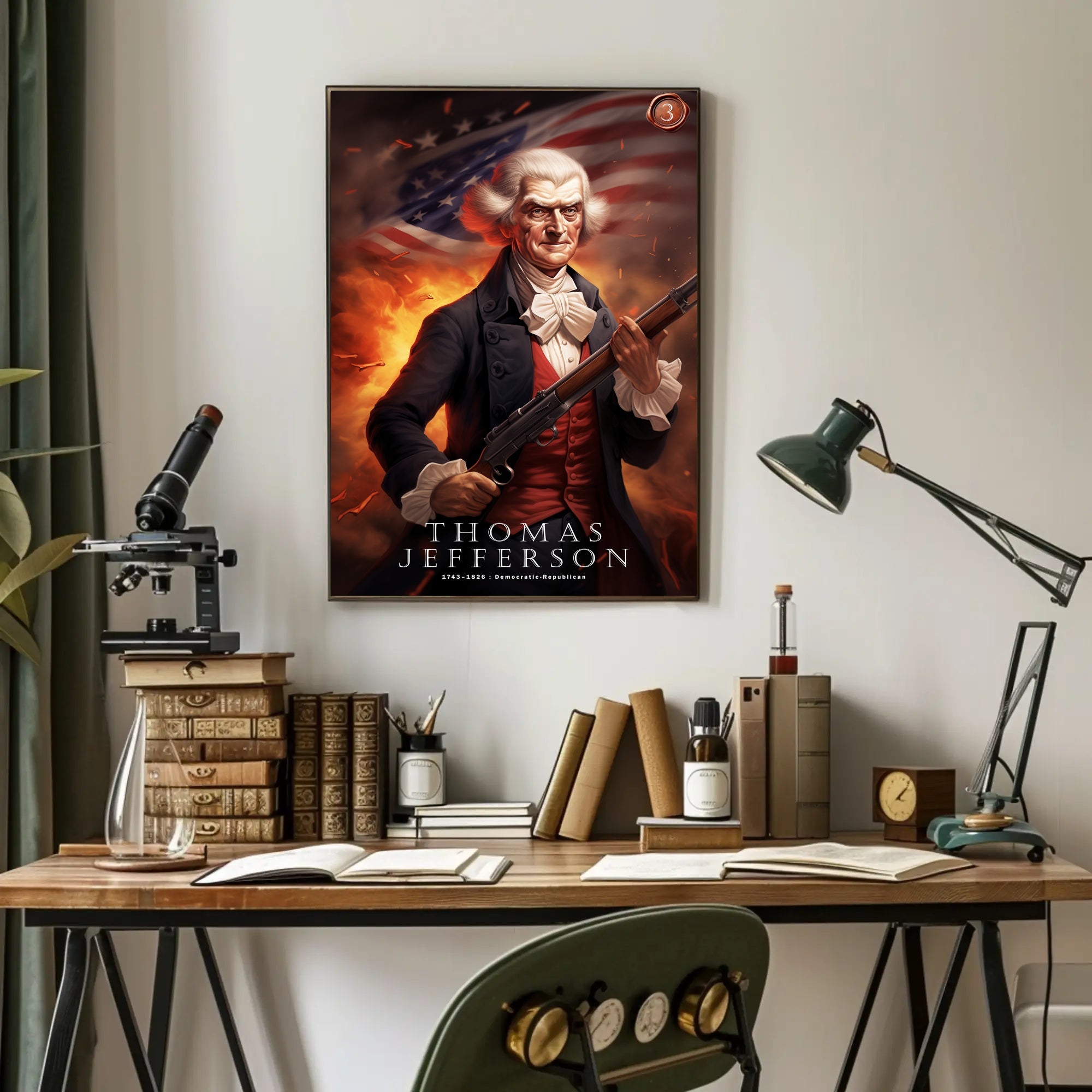 Thomas Jefferson: Democratic-Republican Legacy Poster