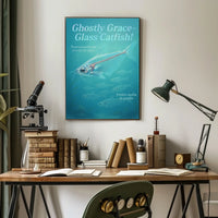 Ghostly Grace Glass Catfish Poster