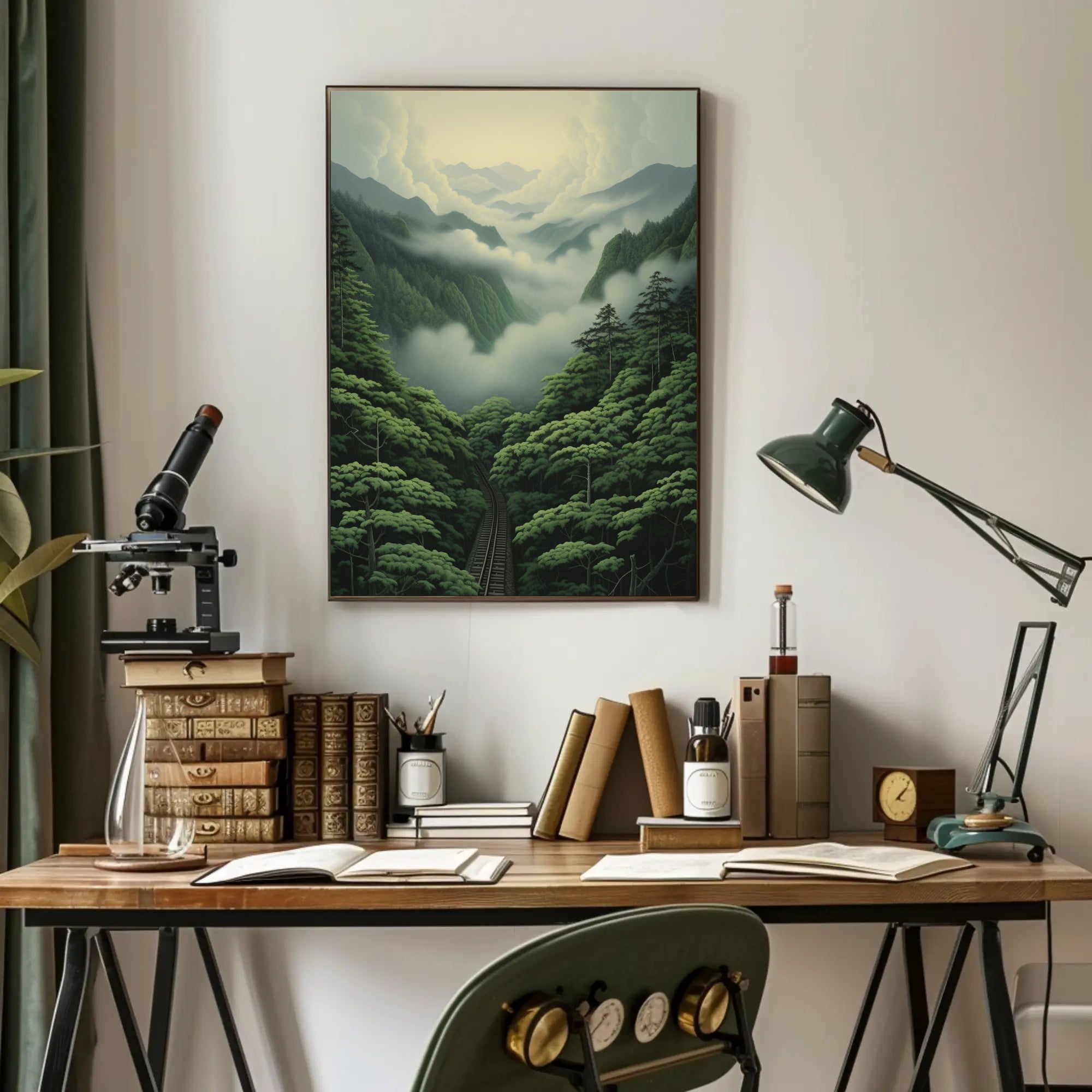 Journey Through The Misty Mountains Poster