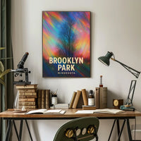 Brooklyn Park Minnesota Scenic Minimalist Wanderlust Poster