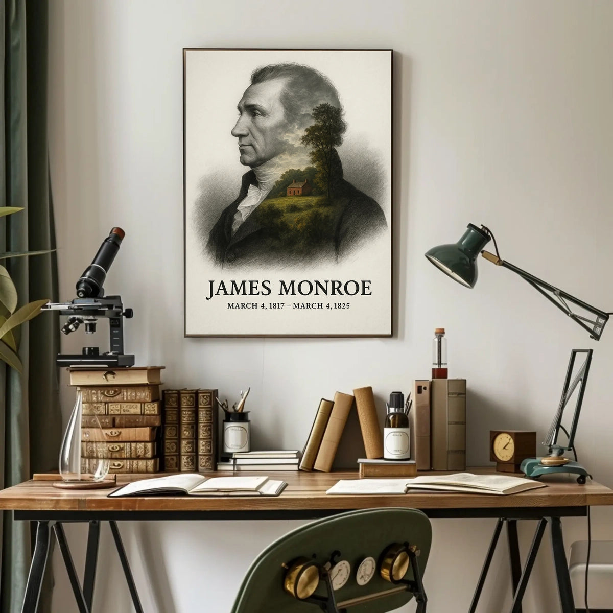 James Monroe 5th President of the United States Reflections Poster