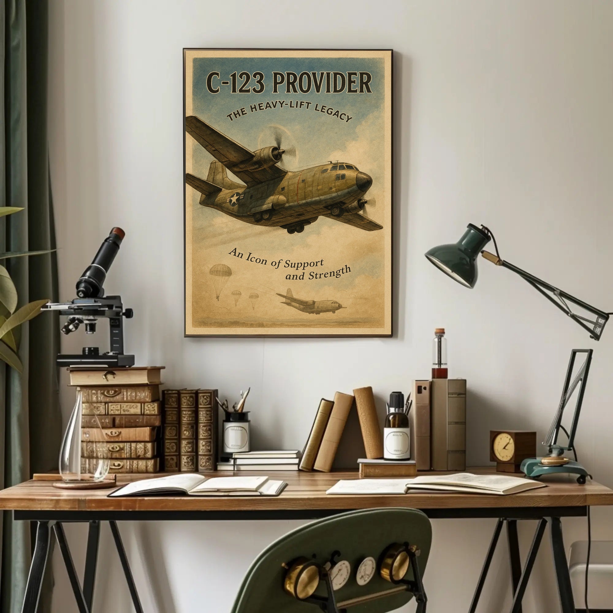 C-123 Provider Heavy-Lift Legacy Poster PosterGoat