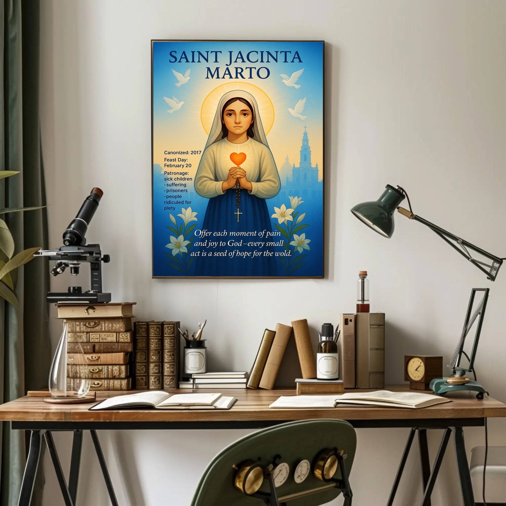 Saint Jacinta Marto Poster PosterGoat