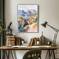 Serene Mountain Landscape Poster PosterGoat