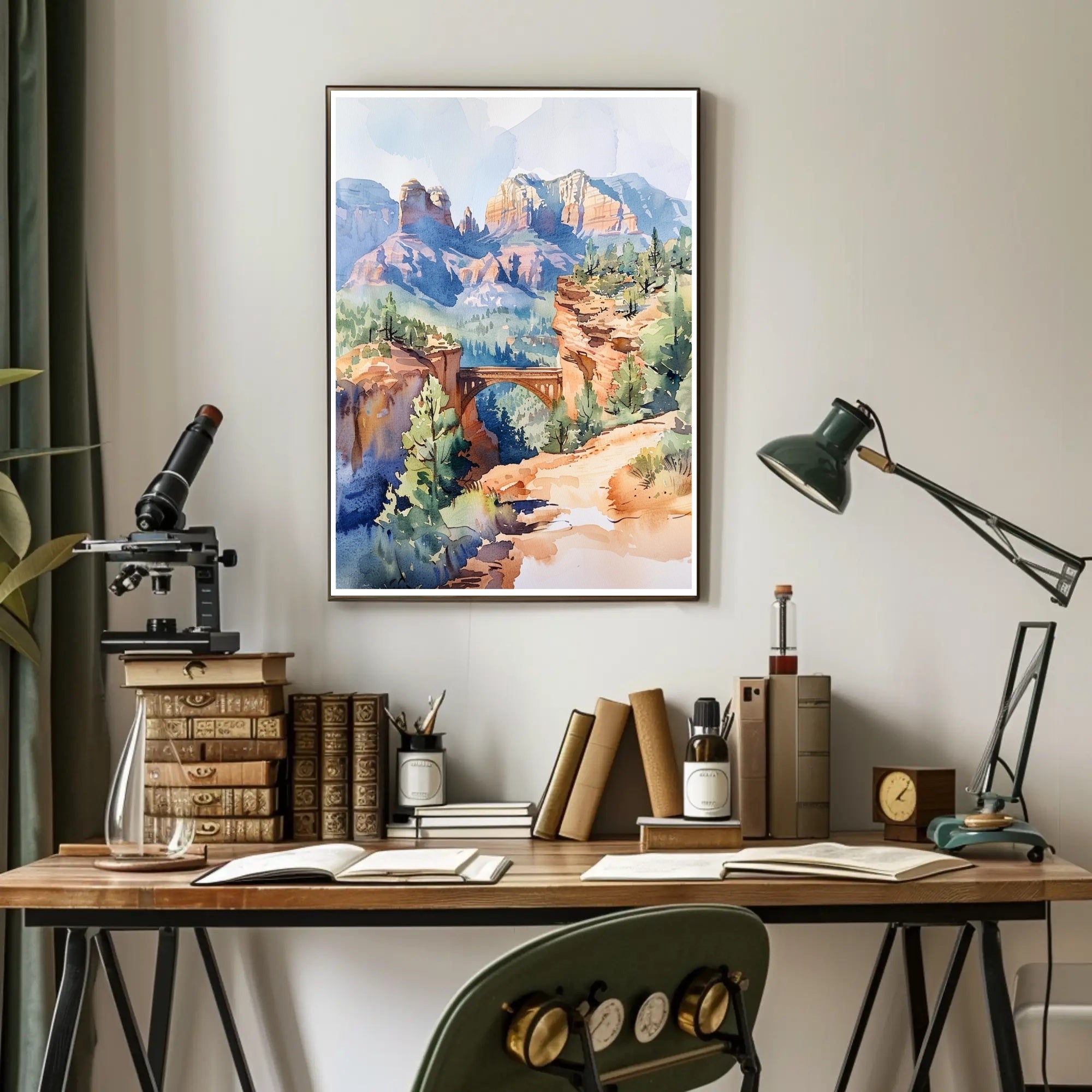 Serene Mountain Landscape Poster PosterGoat