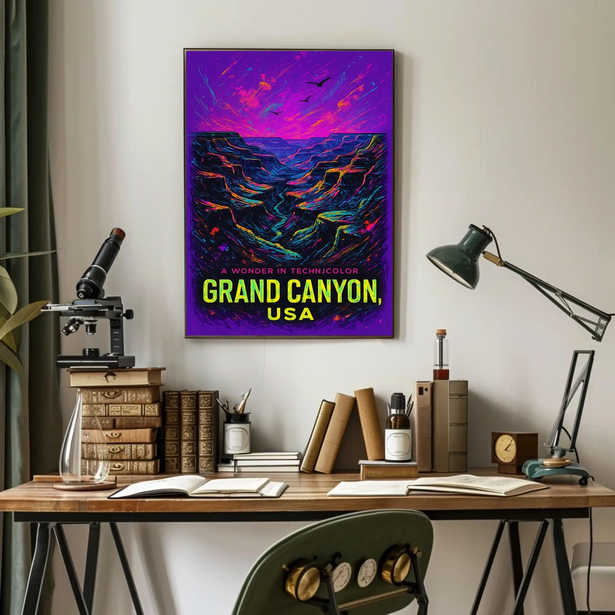 Grand Canyon A Wonder in Technicolor Poster
