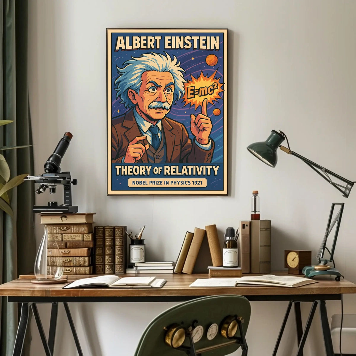 Albert Einstein Theory Of Relativity Poster