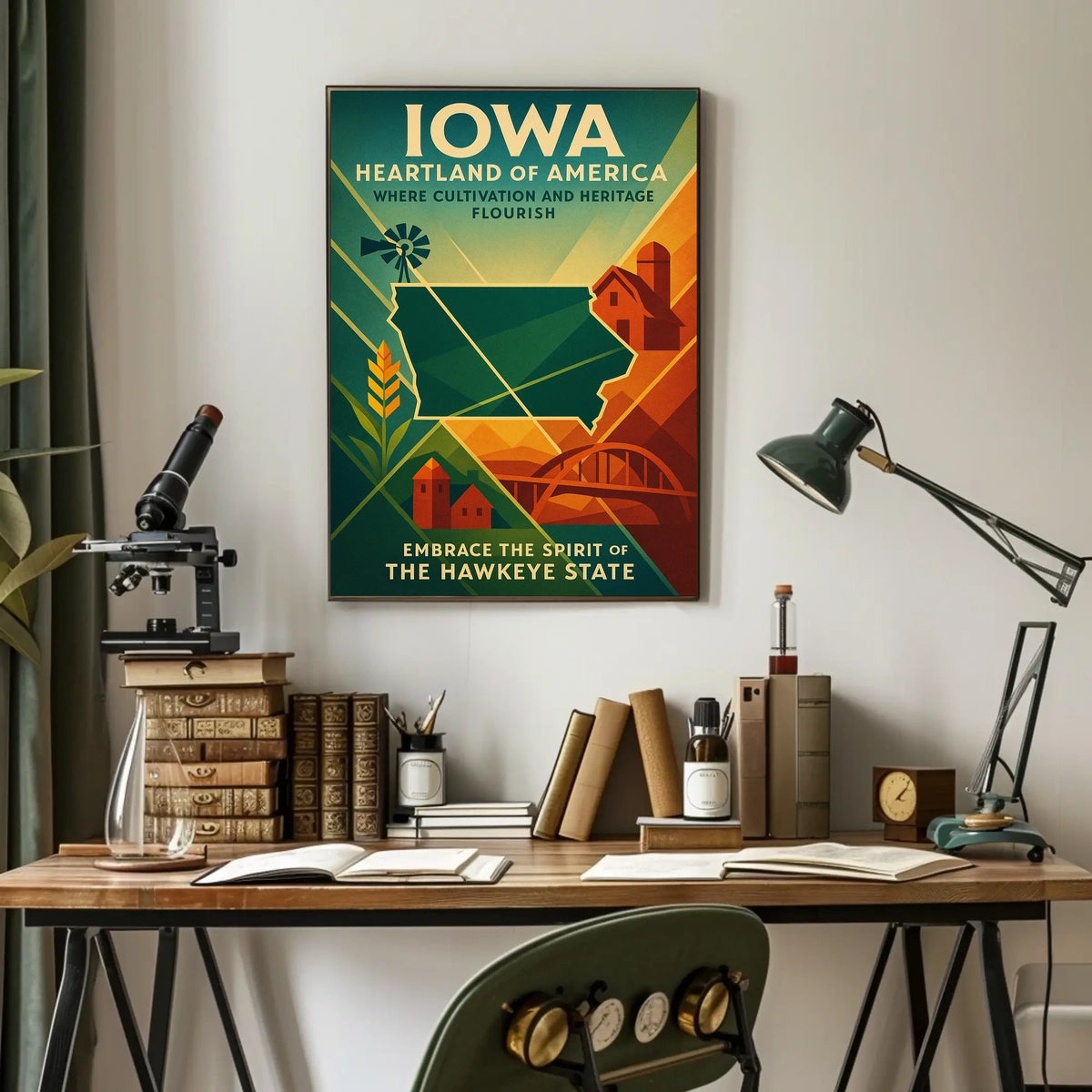 Embrace the Spirit of The Hawkeye State Poster