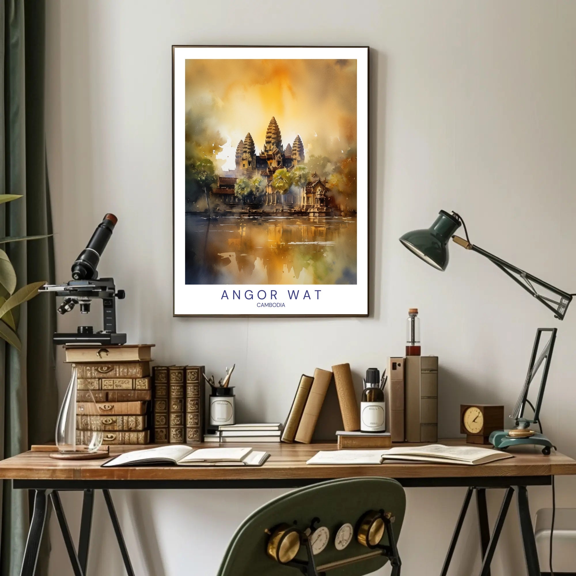 Angkor Wat Reflections Poster PosterGoat