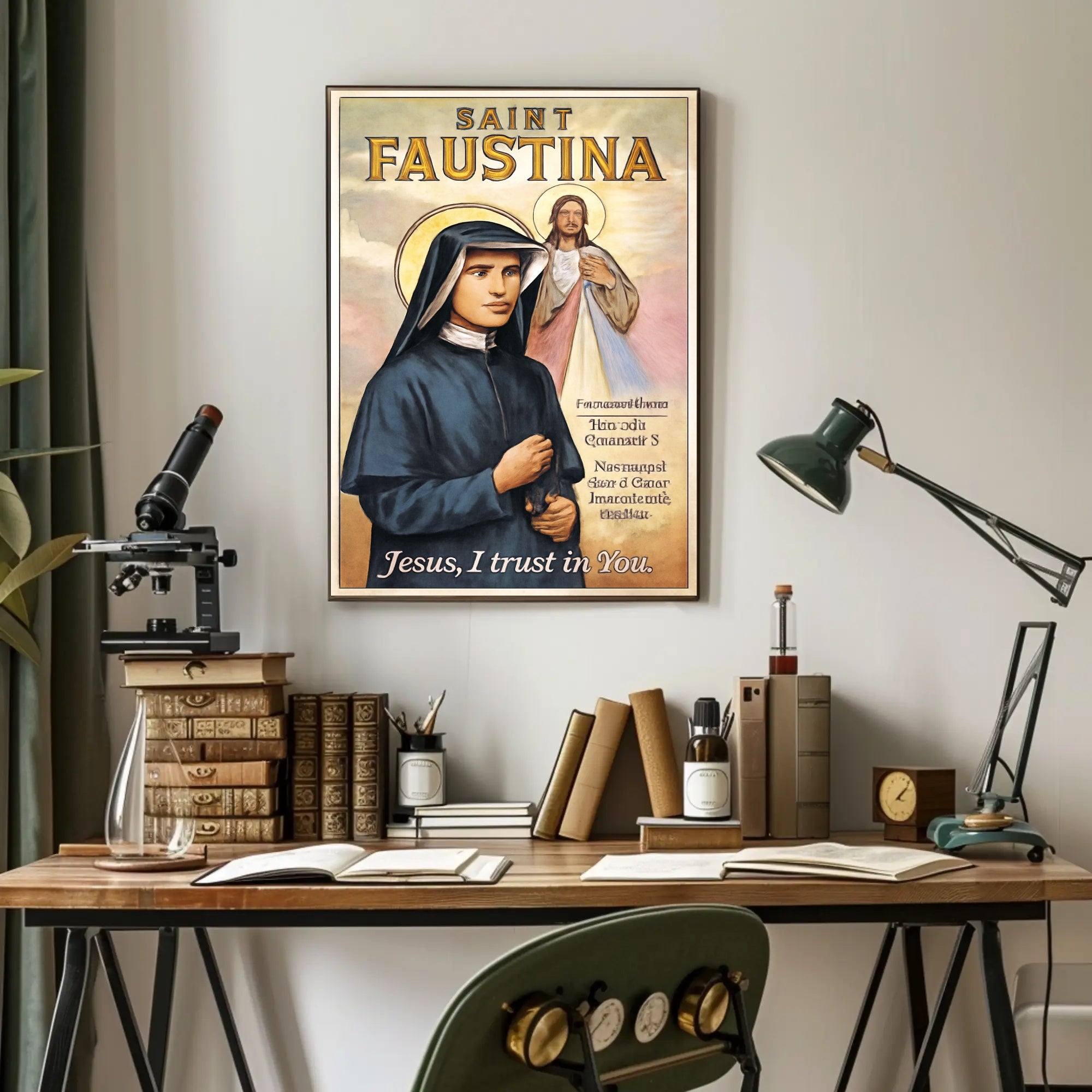 Saint Faustina Poster PosterGoat