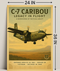 C-7 Caribou Legacy In Flight Poster Art PosterGoat