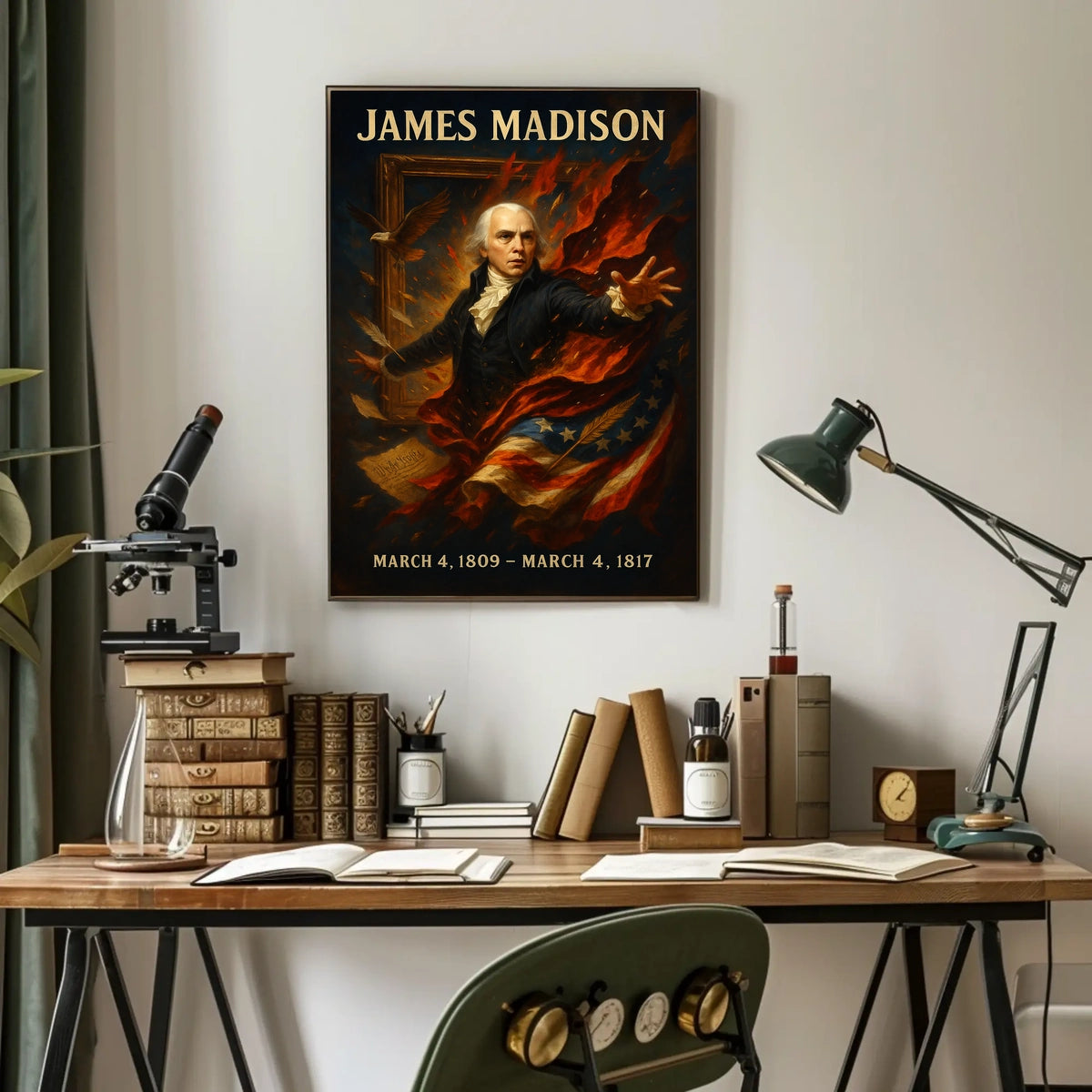 James Madison Presidential Legacy Poster