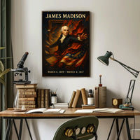 James Madison Presidential Legacy Poster
