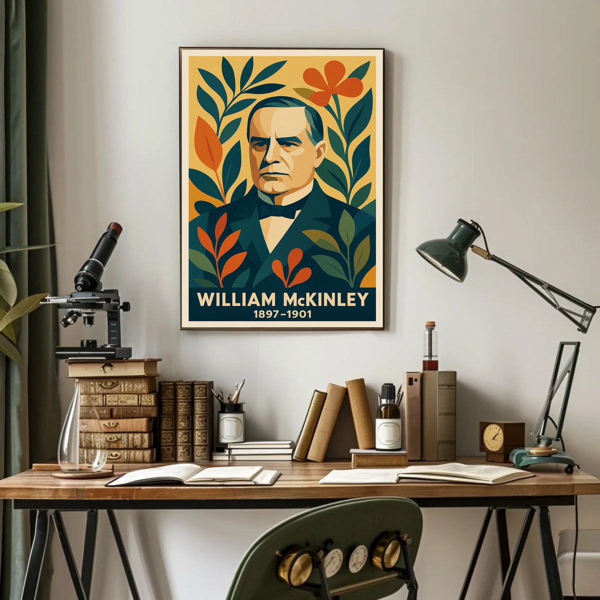 William McKinley Patriotic Vintage Modern Poster