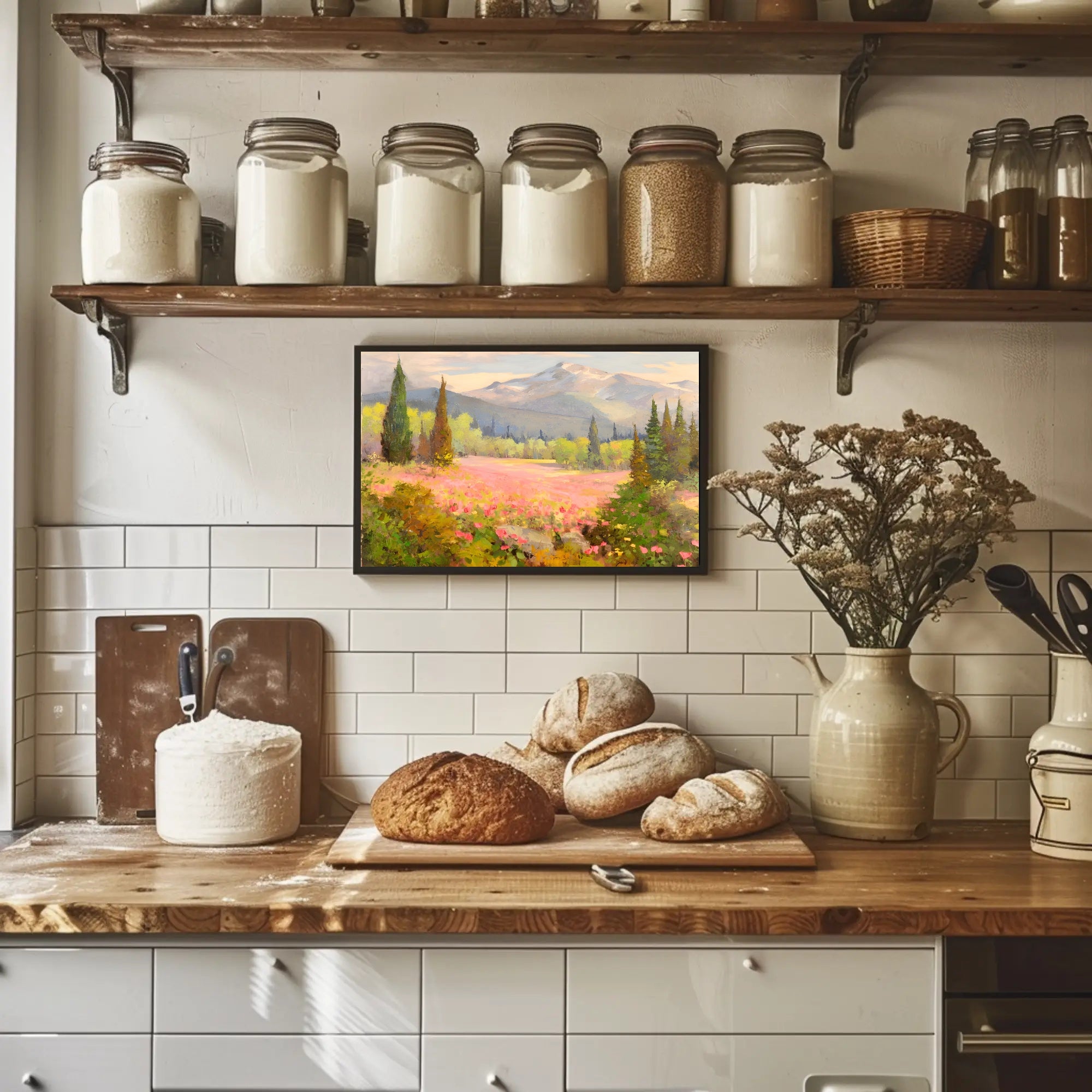 Serene Mountain Landscape Poster