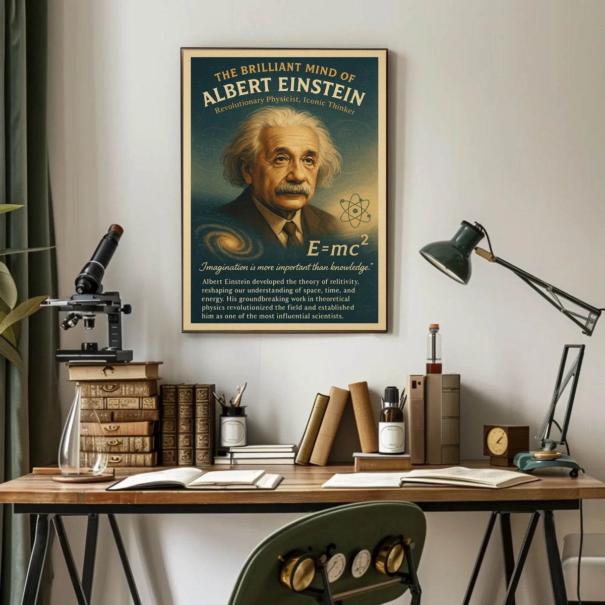 The Brilliant Mind of Albert Einstein Poster