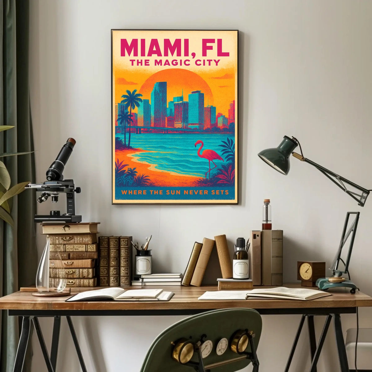 Miami, FL The Magic City Poster