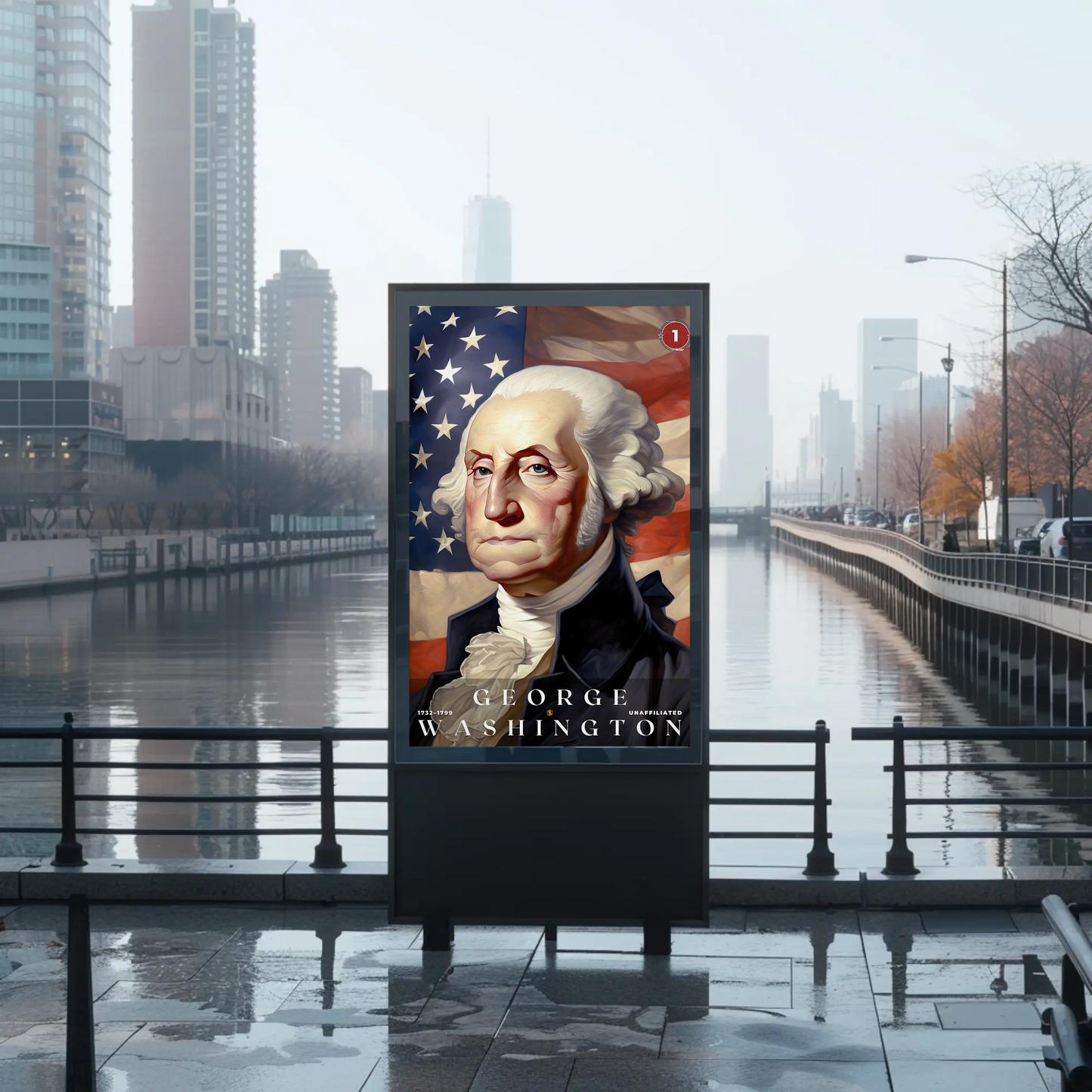 George Washington 1st President Of The United States Portrait