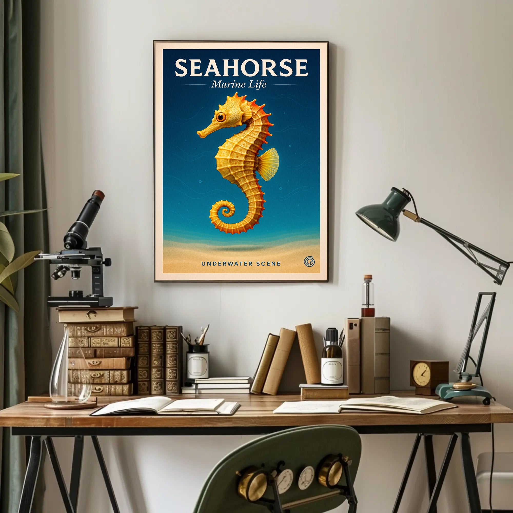 Seahorse Marine Life Poster PosterGoat