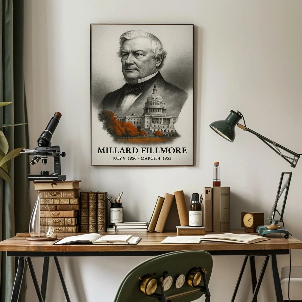 Millard Fillmore 13th President of the United States Reflections Poster