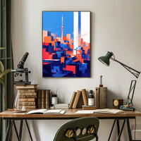 Toronto Abstract Cityscape Modern Art Poster