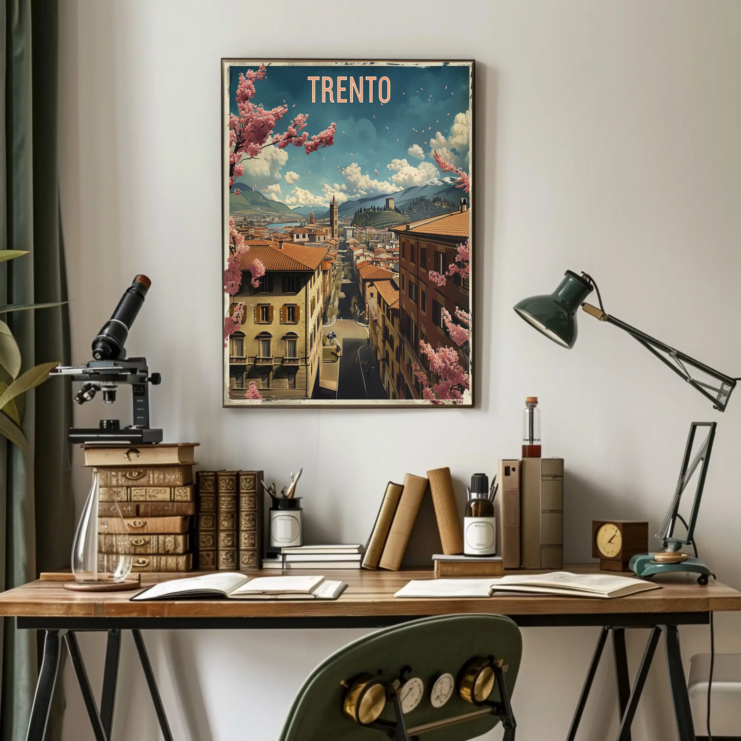 Springtime In Trento Italy Travel Poster