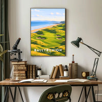 Ballybunion Coastal Golf Course Scenic Travel Poster